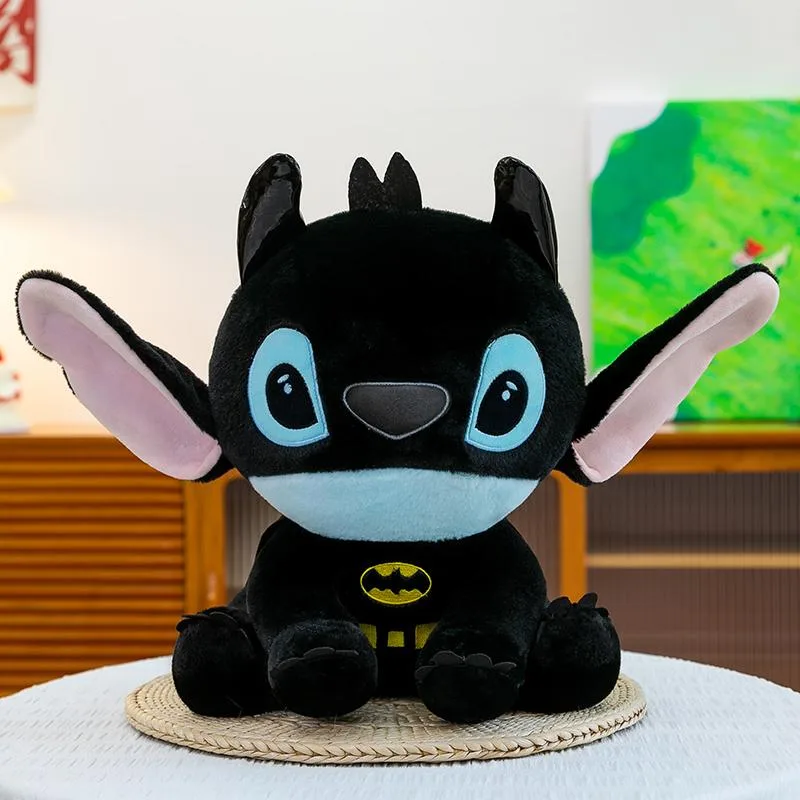Stitch fantasiado de Batman · Pelúcia · 40 cm
