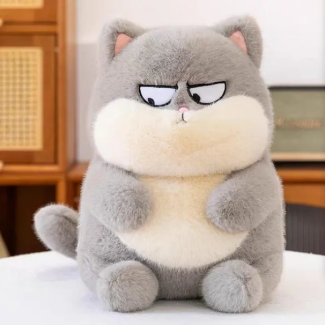 欧貂拽拽猫灰色 · 毛绒公仔 · 30 cm