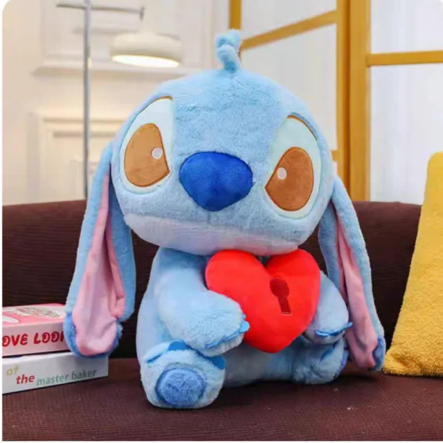 爱心锁史迪仔 · 毛绒公仔 · 45-50 cm
