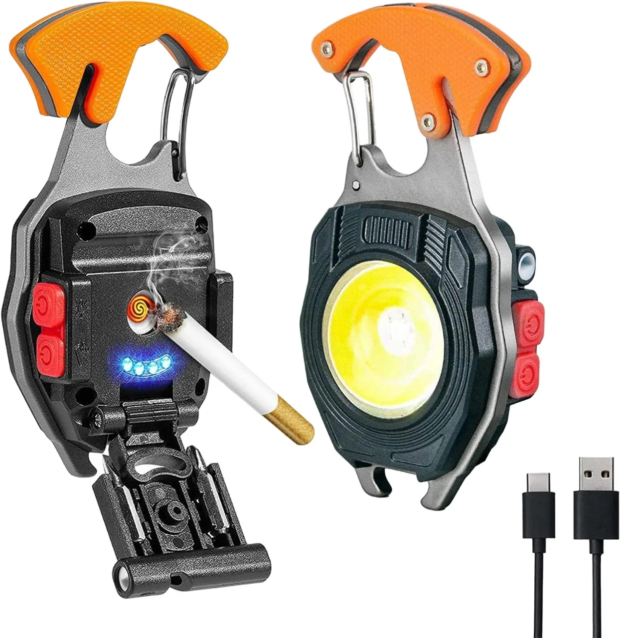 luz LED multifuncional para chaveiro